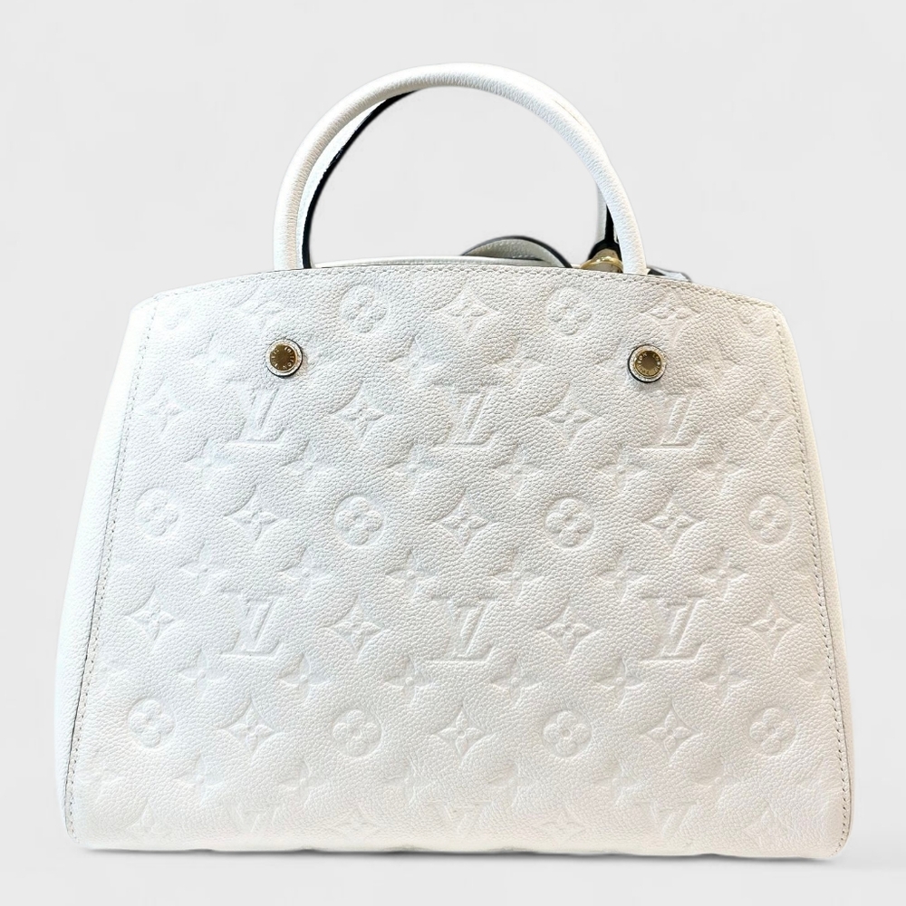 ✨️Excellent condition Louis Vuitton Montaigne MM White Empreinte - Picture 4 of 16